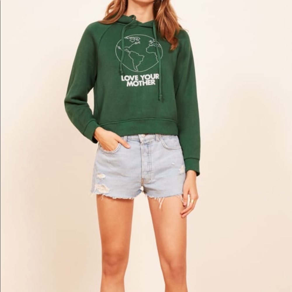 Coronado Cropped Hoodie Reformation Size M